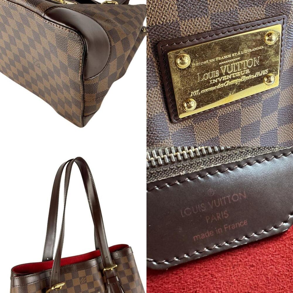 LOUIS VUITTON Authentic Brown Damier Leather Shoulder Bag - Picture 5 of 5